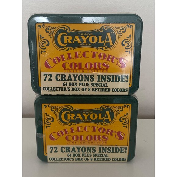 Crayola Collectors Colors Tin Limited Edition 72 Crayons Retired Colors 64 Box + - Picture 9 of 9